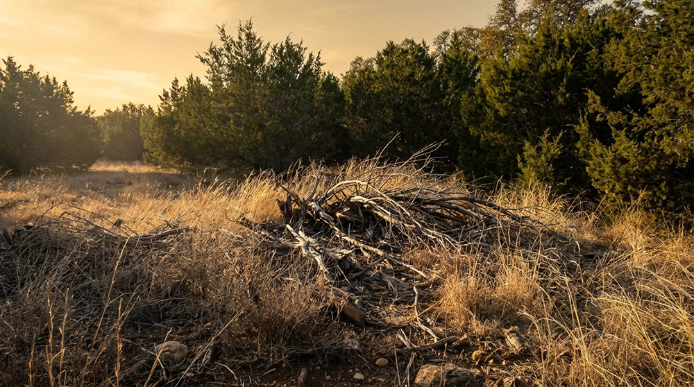 Land clearing and tree removal project in Austin, TX
