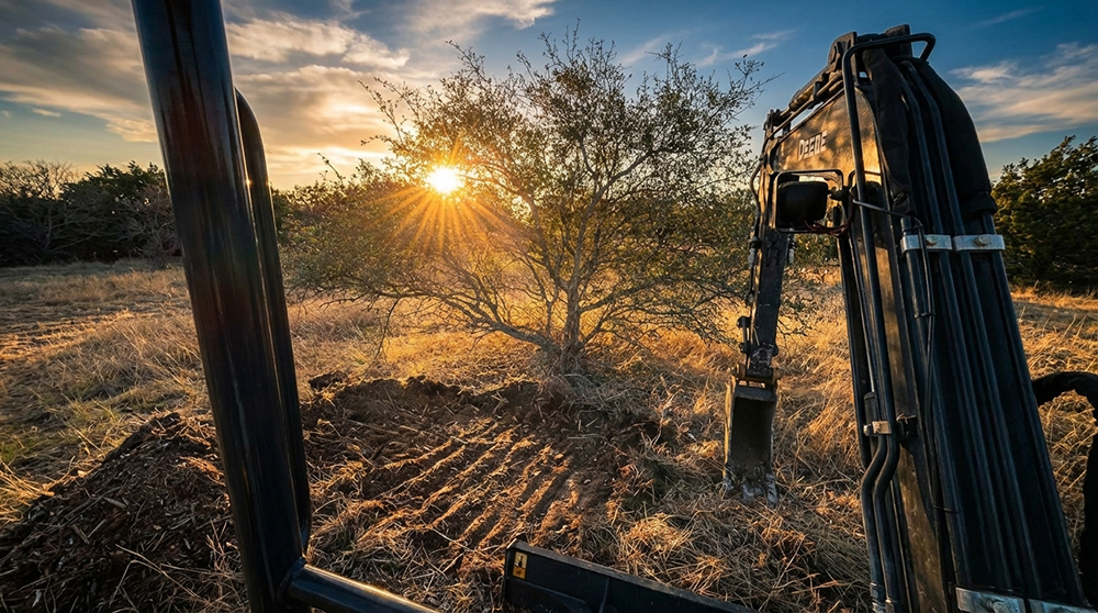 Wilson Land Management & Construction Services crew on a job site in Bertram