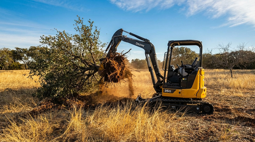 Professional land clearing and tree removal service